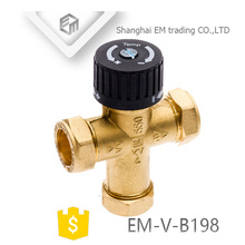 EM-V-B198 3-way brass Thermostatic Radiator Valve for Water Temperature Control